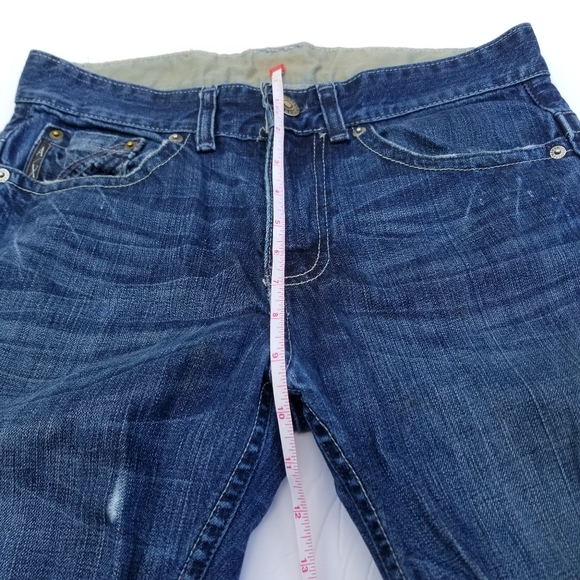 ARMANI EXCHANGE BLUE DISTRESSED MENS JEANS SIZE 28 × 30 - Picture 10 of 12